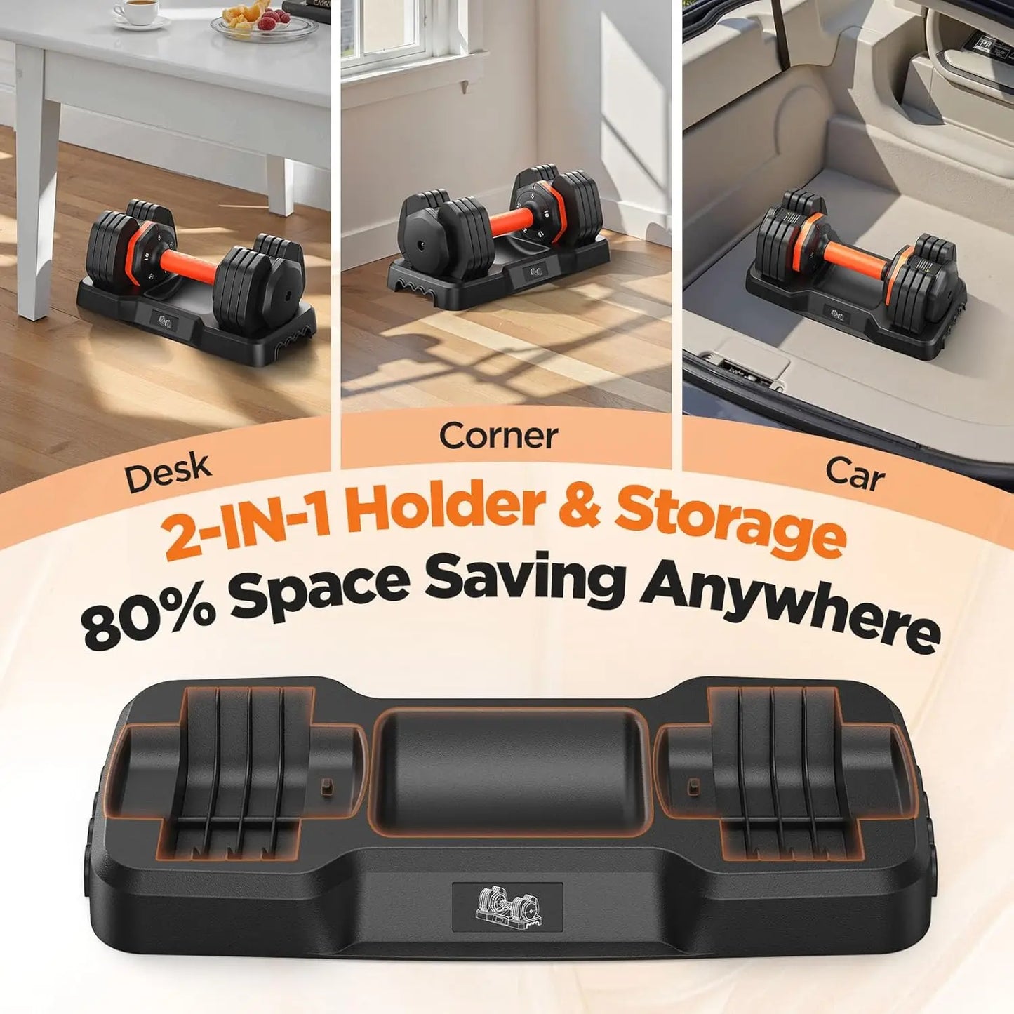 2026 FDB2 Updated Pair Adjustable Dumbbells, Available in 25/50/55/110lbs, Comes with Storage Box, Customized
