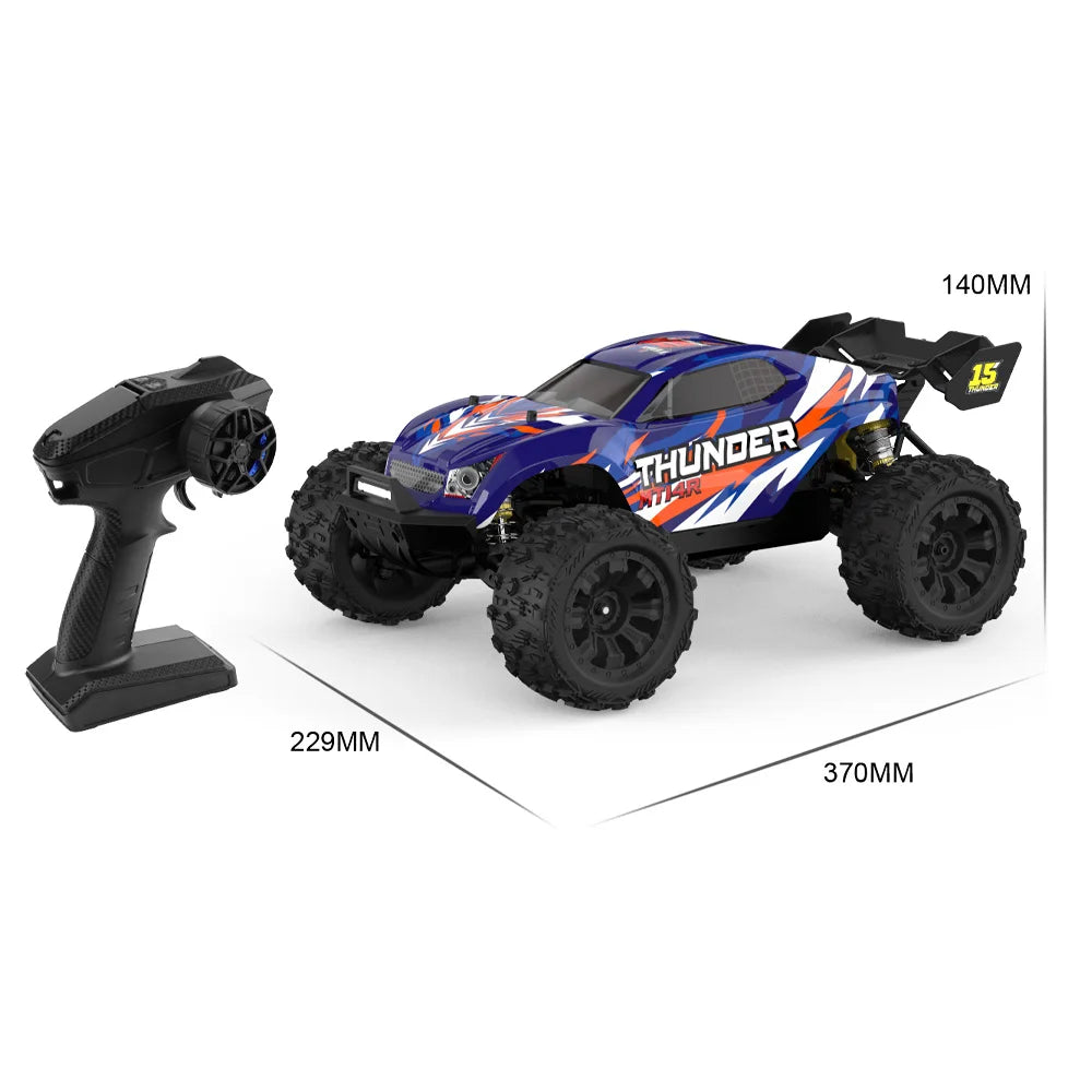 PT14R 1/14 RC Car 80km/h High Speed Off-road RC Truck Brushless 2.4G Remote Control 4WD 3S 35C 2200mAh