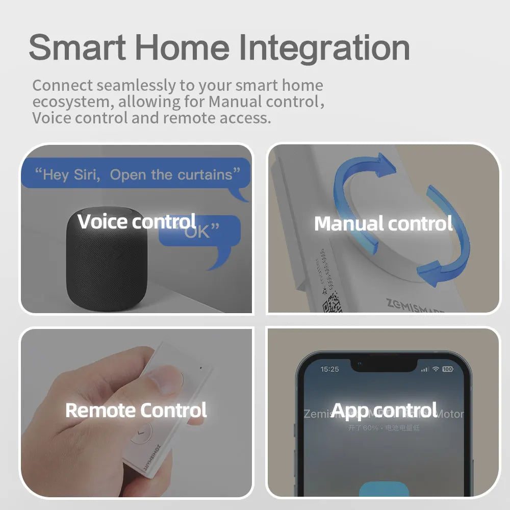 Electric Honeycomb Shade Roller Blinds Driver Matter Thread Works with Alexa HomeKit Google Home Assistant SmartThings