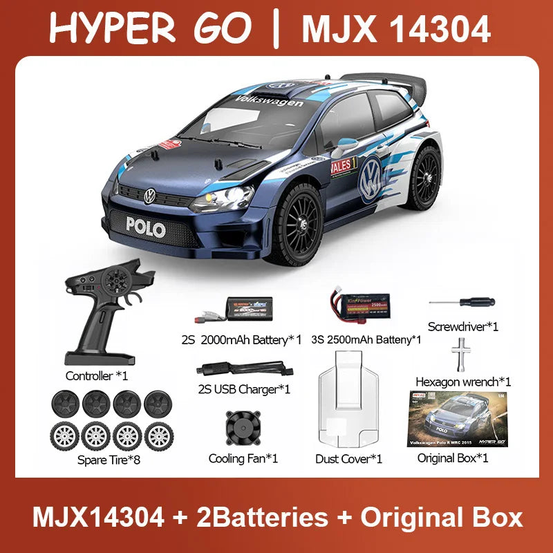 RC MJX 14304 14303 14302 High Speed Drift Car  With Gyroscope - Electric Toy for Kids Volkswagen Racing Gift