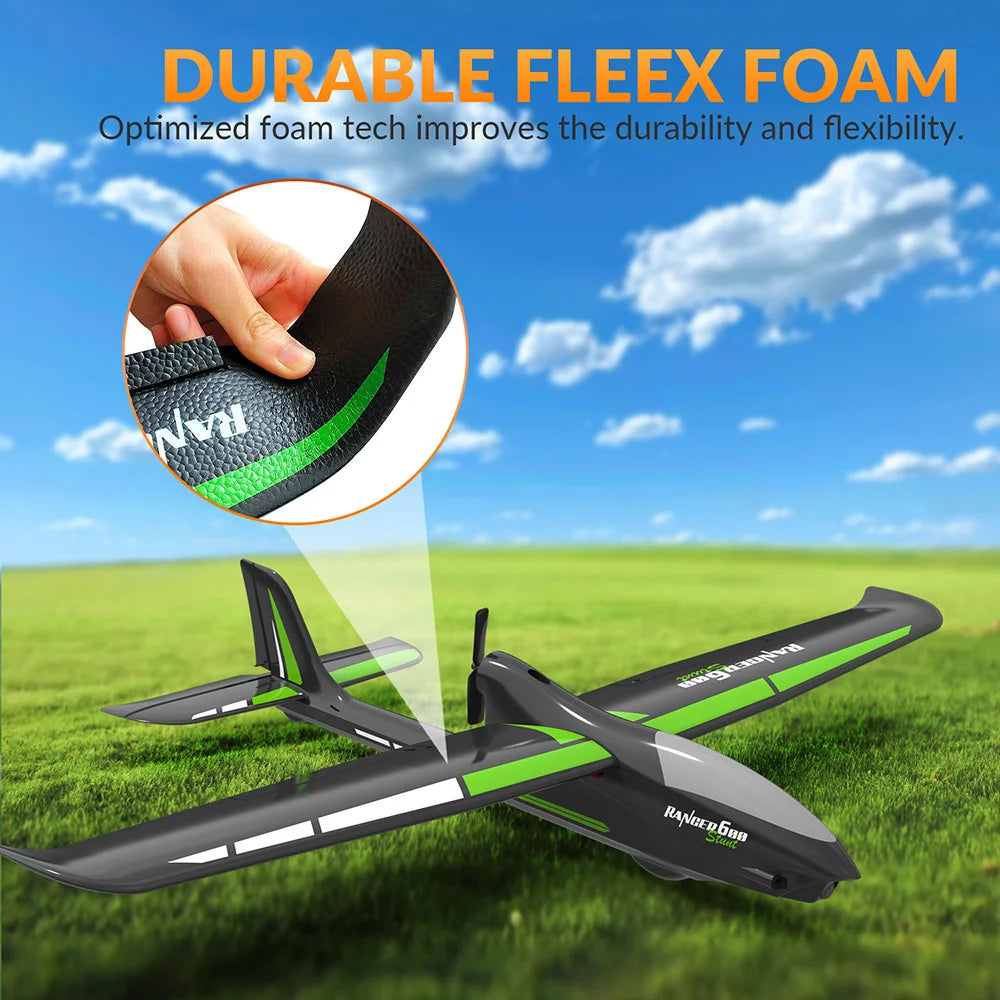 VolantexRC 76102SR Ranger 600 EPP 2.4GHz 4CH 6-Axis Gyro One Key Aerobatics XPilot Stabilization System RC Airplane Glider RTF