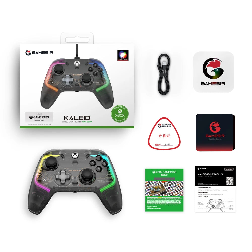 GameSir Kaleid Flux Xbox Controller Hall Effect Gamepad for Xbox Series X, Xbox Series S, Xbox One Game Console PC Joystick