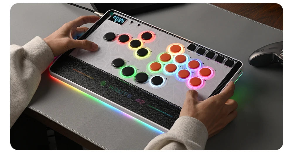 C-AT Magnetic Leverless Hitbox Controller Stickless Arcade Controller Keyboard For PC/PS4/PS5/Switch Hitbox Fightstick