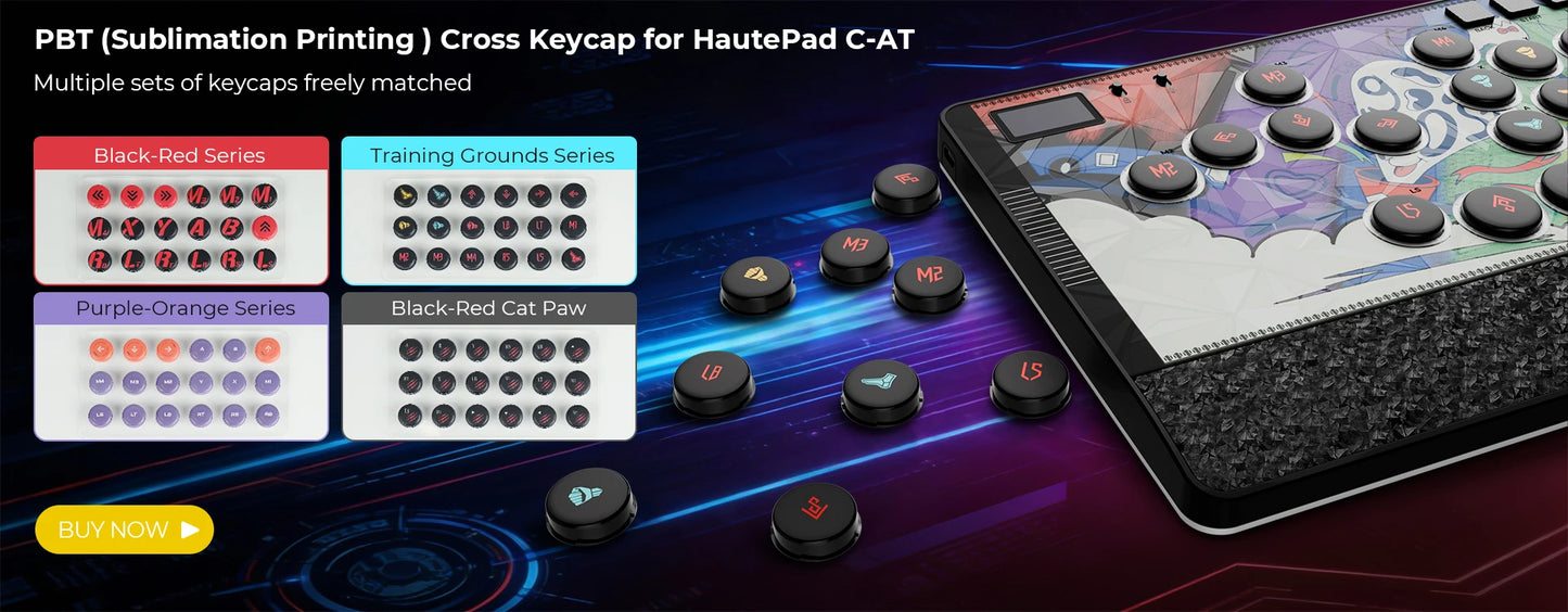 C-AT Magnetic Leverless Hitbox Controller Stickless Arcade Controller Keyboard For PC/PS4/PS5/Switch Hitbox Fightstick