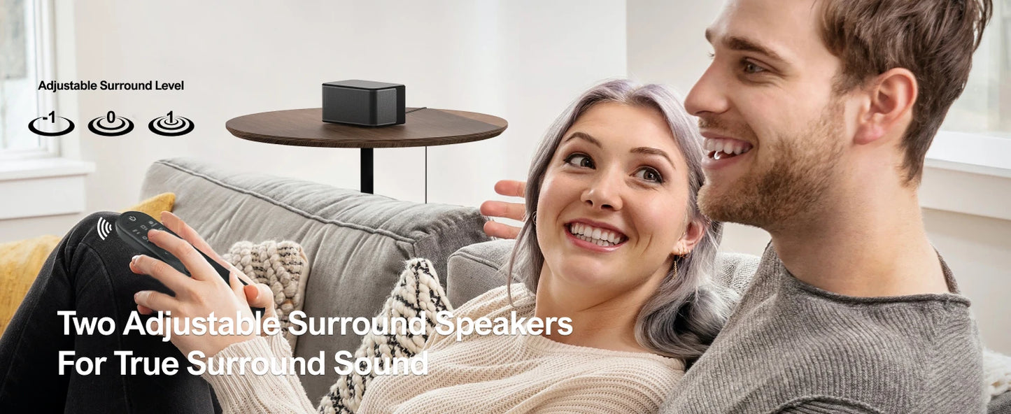 ULTIMEA 5.1 Soundbar with Dolby Atmos, 3D Surround System Soundbar for TV with Wireless Subwoofer,  APP Control, Home Theater TV