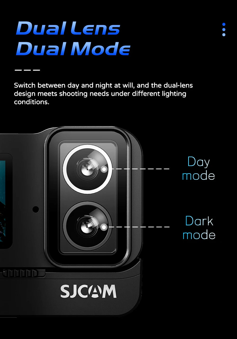 SJCAM SJ20 4K Outdoor Sports Camera Anti-Shake 5G WiFi with Screen Helmet Bike Video Recording