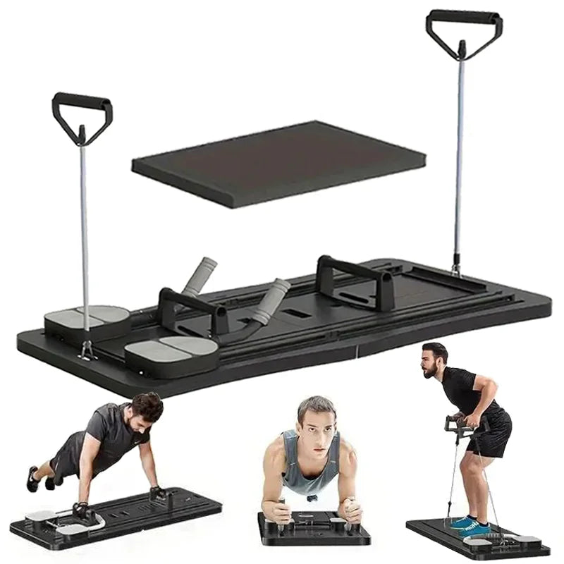 Abdominal Exercise Board Fitness Board Automatic Rebound Leg & Arm Toner Multifunctional Pilates Reformer Set Fitness Equipment