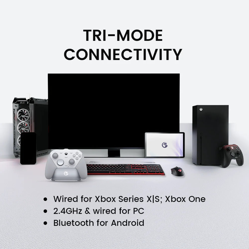 G7 Pro Wired Xbox Controller with Smart Charging Station, Hall Effect, Gyro, 3.5mm Audio Jack, 1000Hz Polling Rate