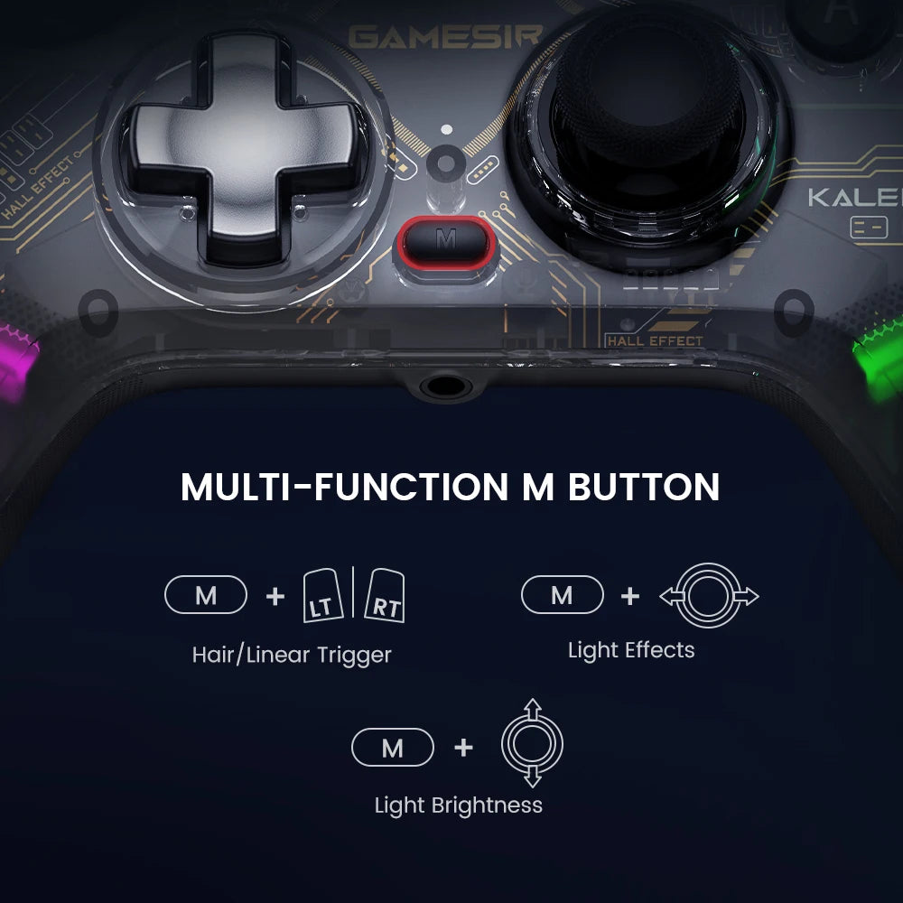 GameSir Kaleid Flux Xbox Controller Hall Effect Gamepad for Xbox Series X, Xbox Series S, Xbox One Game Console PC Joystick