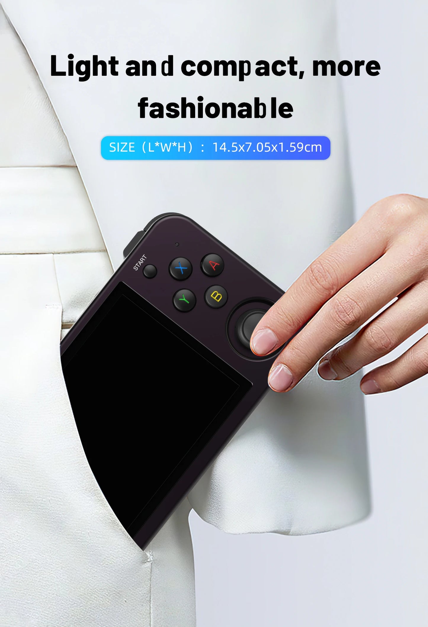 RG353M Handheld Game Console 3.5 Inch Multi-touch Screen Dual OS Aluminum Alloy Shell HDMI-compatible WIFI Gaming Video Player
