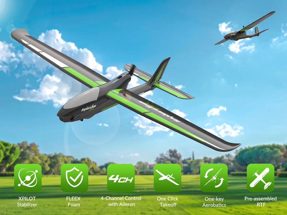 VolantexRC 76102SR Ranger 600 EPP 2.4GHz 4CH 6-Axis Gyro One Key Aerobatics XPilot Stabilization System RC Airplane Glider RTF
