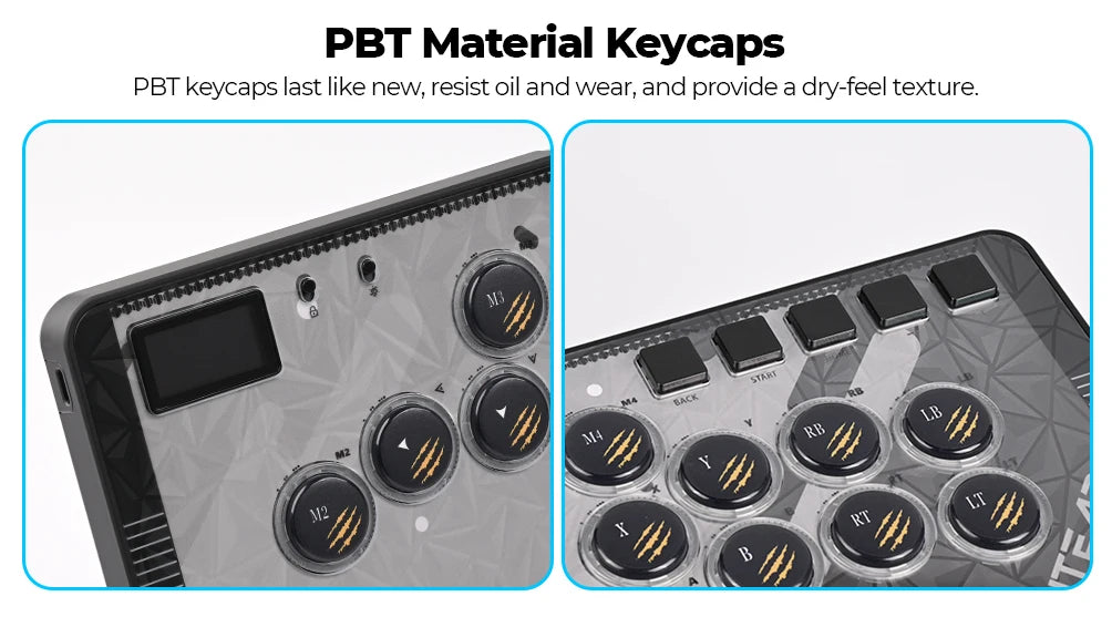 C-AT Magnetic Leverless Hitbox Controller Stickless Arcade Controller Keyboard For PC/PS4/PS5/Switch Hitbox Fightstick