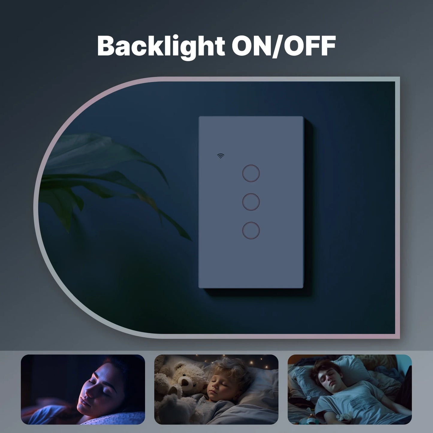 Tuya WiFi Smart Light Switch Glass Touch Control Fireproof No Neutral Wire Required Remote Control Work With Alexa Google Home