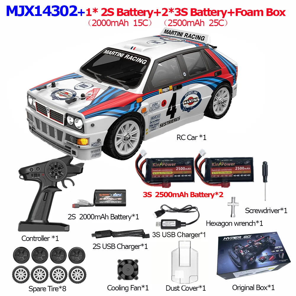 RC MJX 14304 14303 14302 High Speed Drift Car  With Gyroscope - Electric Toy for Kids Volkswagen Racing Gift
