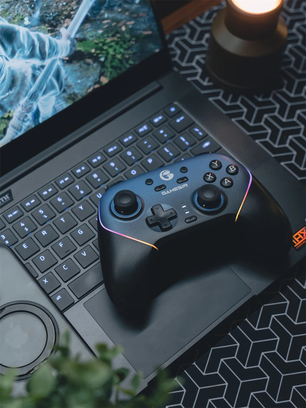 GameSir Super Nova Multi-Platform Gaming Controller - Bluetooth/Wired/2.4G Wireless, RGB, Hall Effect for Switch/PC/Android/iOS