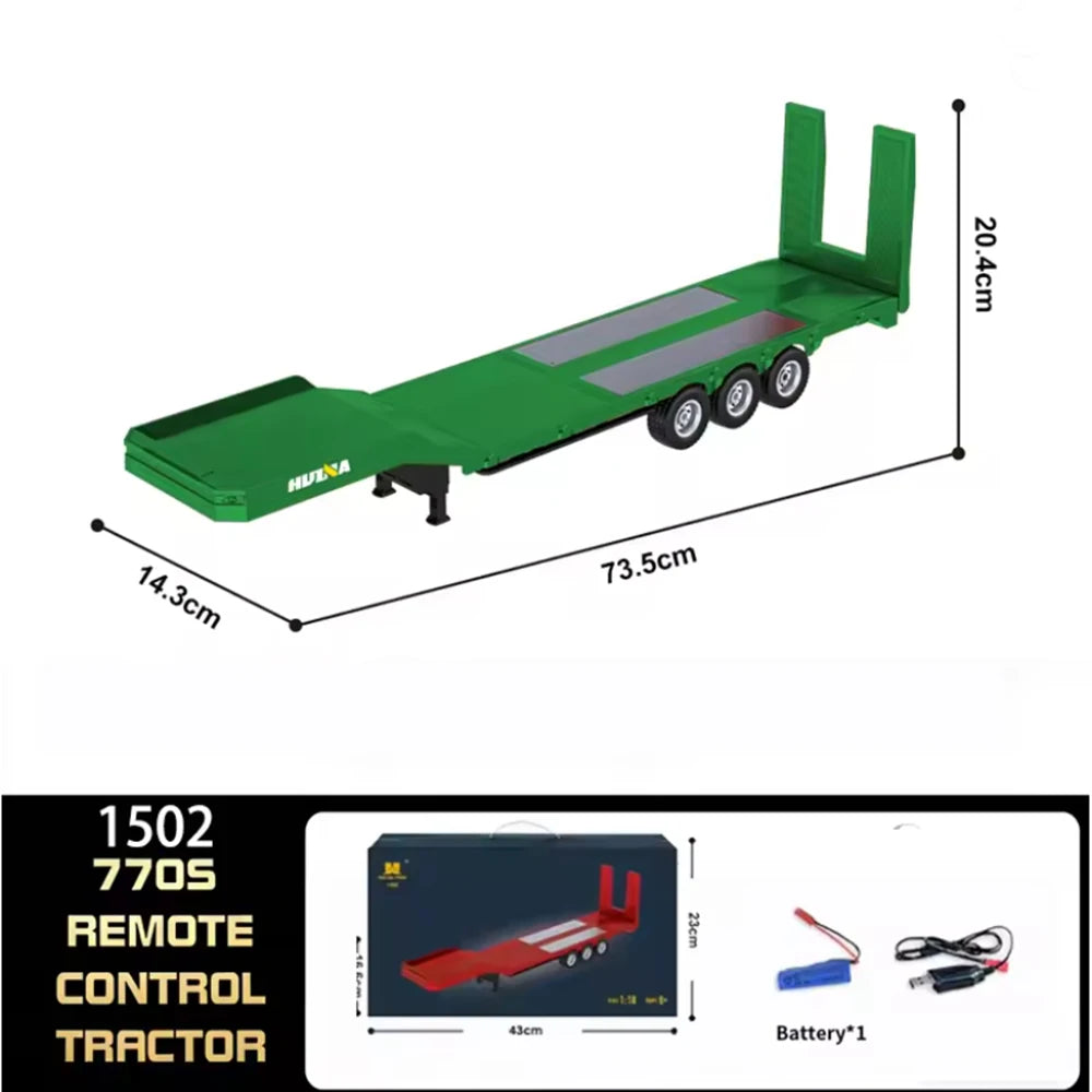 1501 770S 1502 1/18 RC Tractor 2.4G 19CH RC Engineering Trailer Truck with Lights and Sound System RC Car Model Toy Gift  HUINA 1592 1:14 Scale RC Excavator 22 Channels