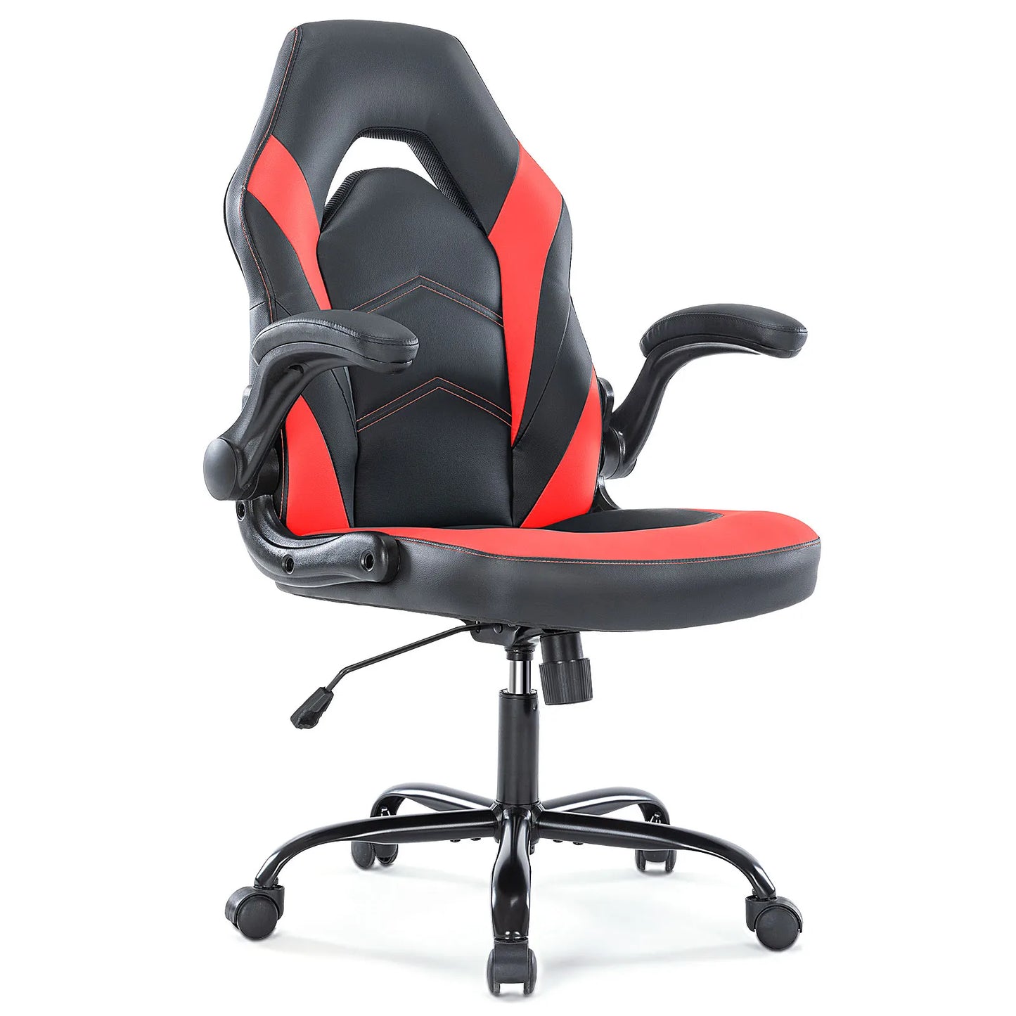 JHK Ergonomic Office Computer Home Gaming Desk Chair Adjustable PU Leather Racing Chair Flip-up Armrest