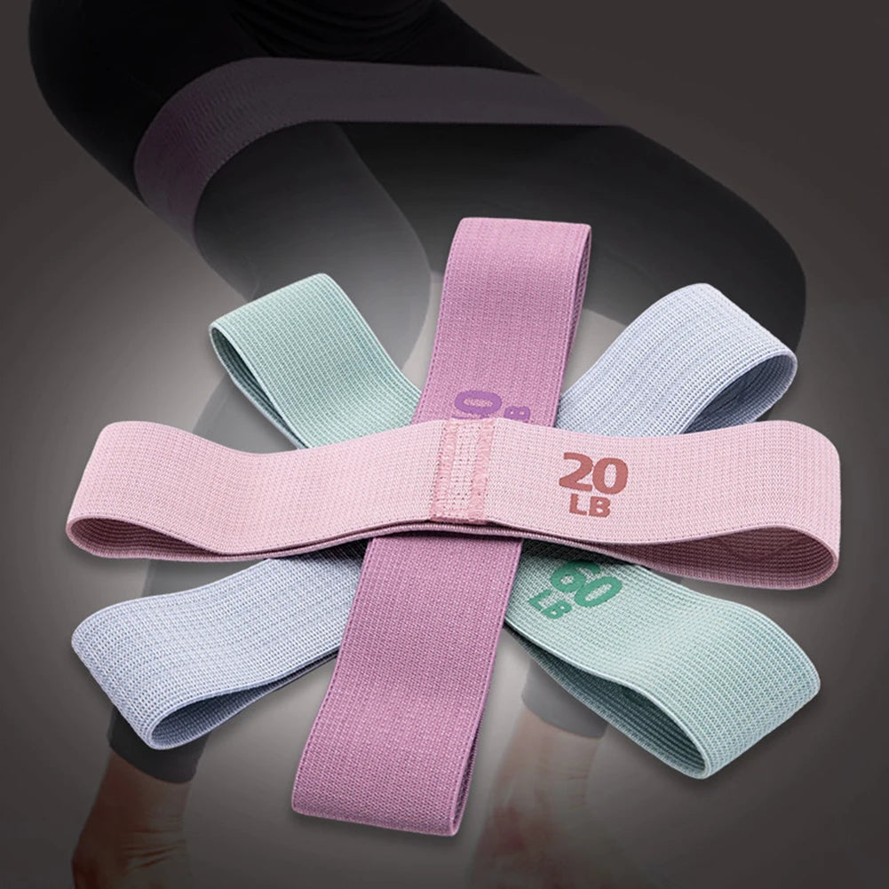Fitness Resistance Bands Fabric Elastic Bands Yoga Pilates Hip Circle Expander Bands Gym Training Loops Yoga Workout Equipment