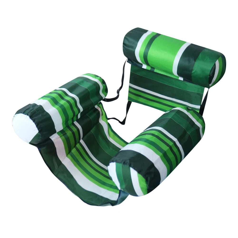 Inflatable Pool Float Floating Lounger Chair Leakproof Pool Lounge Float with Arm & Backrest Water Hammock for Pool Lake Beach