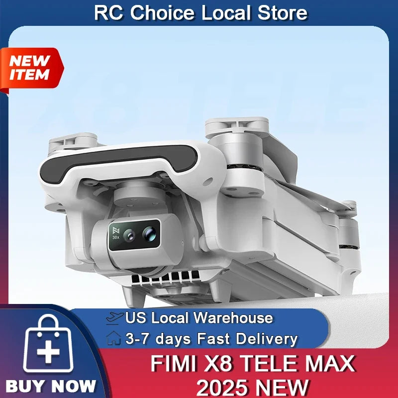 X8 Tele Max 4K Professional Drone Wide-Angle Tele Camera 30x Hybrid Zoom 3-axis Gimbal AI Super Night Video RC Quadcopter