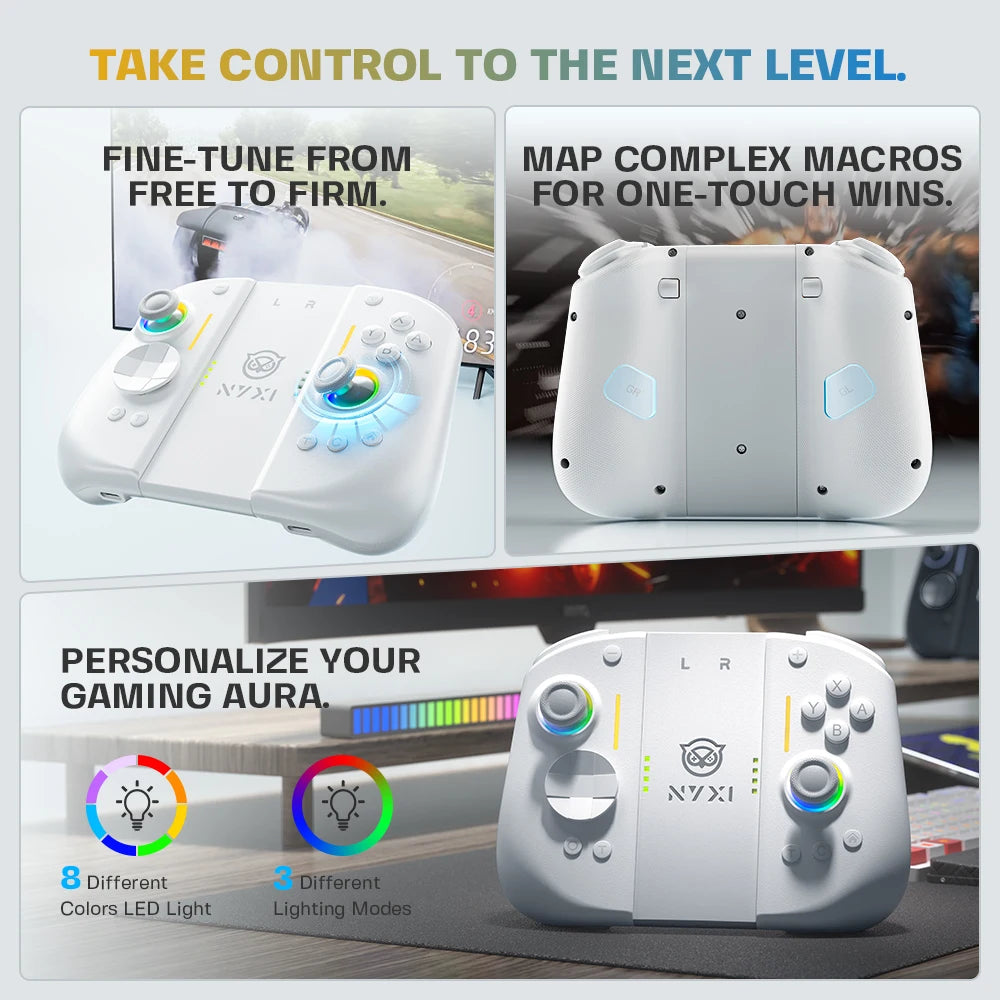 NYXI Hyperion 3 Wireless JoyPad for Switch 2 WHITE