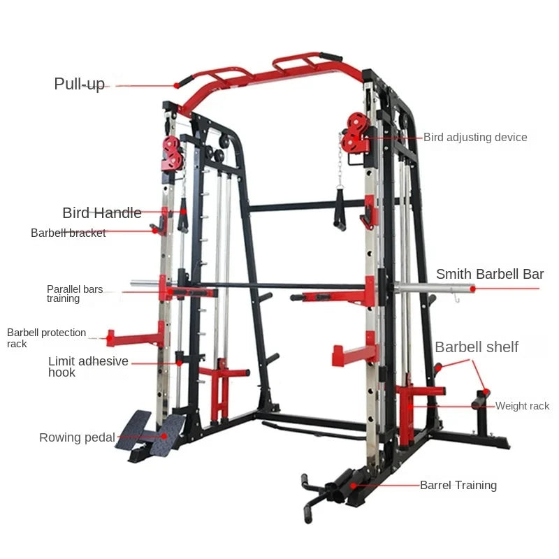 MIYAUP Smith Machine Comprehensive Training Commercial Fitness Equipment Squat And Push Integrated Gantry