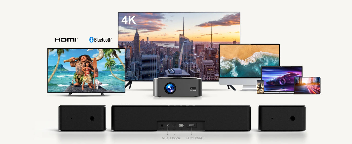 ULTIMEA 5.1 Soundbar with Dolby Atmos, 3D Surround System Soundbar for TV with Wireless Subwoofer,  APP Control, Home Theater TV