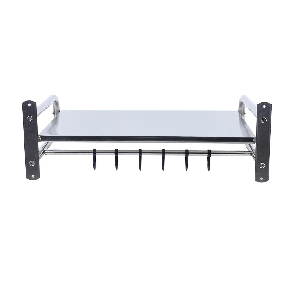 Microwave Oven Rack Stainless Steel Microwave Oven Shelf Wall-Mounted Kitchen Shelf Kitchen Shelves Counter