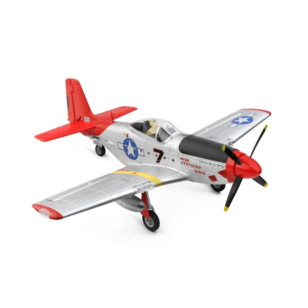 XK A280 P-51 3D/6G System 560mm Wingspan 2.4GHz 4CH EPP RC Airplane Fighter RTF With LED Lights Vehicles Toy Gift for Beginner