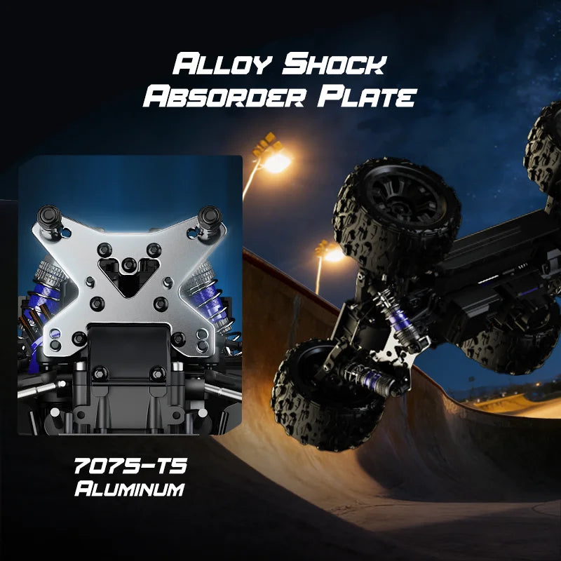 PT14R 1/14 RC Car 80km/h High Speed Off-road RC Truck Brushless 2.4G Remote Control 4WD 3S 35C 2200mAh