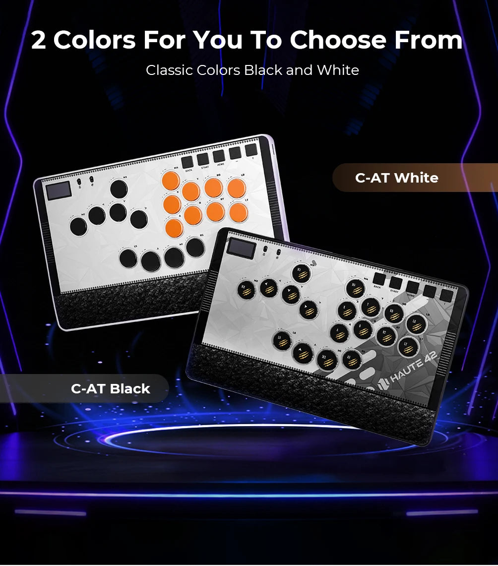 C-AT Magnetic Leverless Hitbox Controller Stickless Arcade Controller Keyboard For PC/PS4/PS5/Switch Hitbox Fightstick