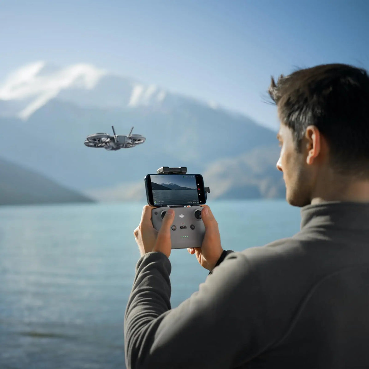 Neo 2 Fly More Combo With RC-N3 Remote Controller Drones, Stable Transmission With Digital Transceiver, Neo 2 DJI 4K Drone for Beginners Wtih 3x Batteries
