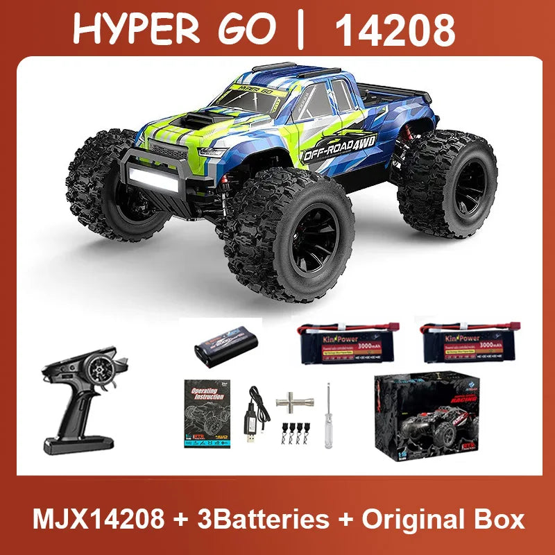 MJX 14207 1/14 4WD 2.4G RC Car 55KM/H Brushless Drift Vehicle Racing Car Remote Control Car Off-Road Truck Toys