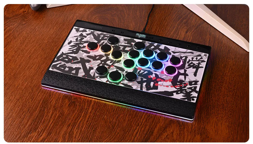 New C16 Orange Magnetic Stickless Arcade Stick Leverless Hitbox Controller for For PC/PS4/PS5/Switch Leverless Stick
