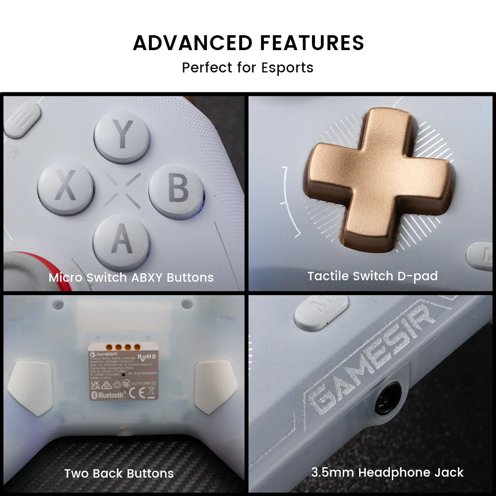 GameSir Cyclone 2 Multi-Platform Gaming Controller, Wireless for Nintendo Switch 2, PC, iOS, Android | Hall Effect, 6-Axis Gyro
