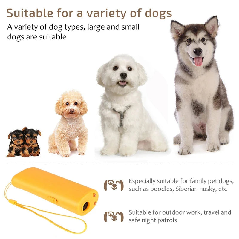 Pet Dog Repeller Anti Barking Stop Bark Training Device Trainer Anti Barking Ultrasonic Without Battery dog