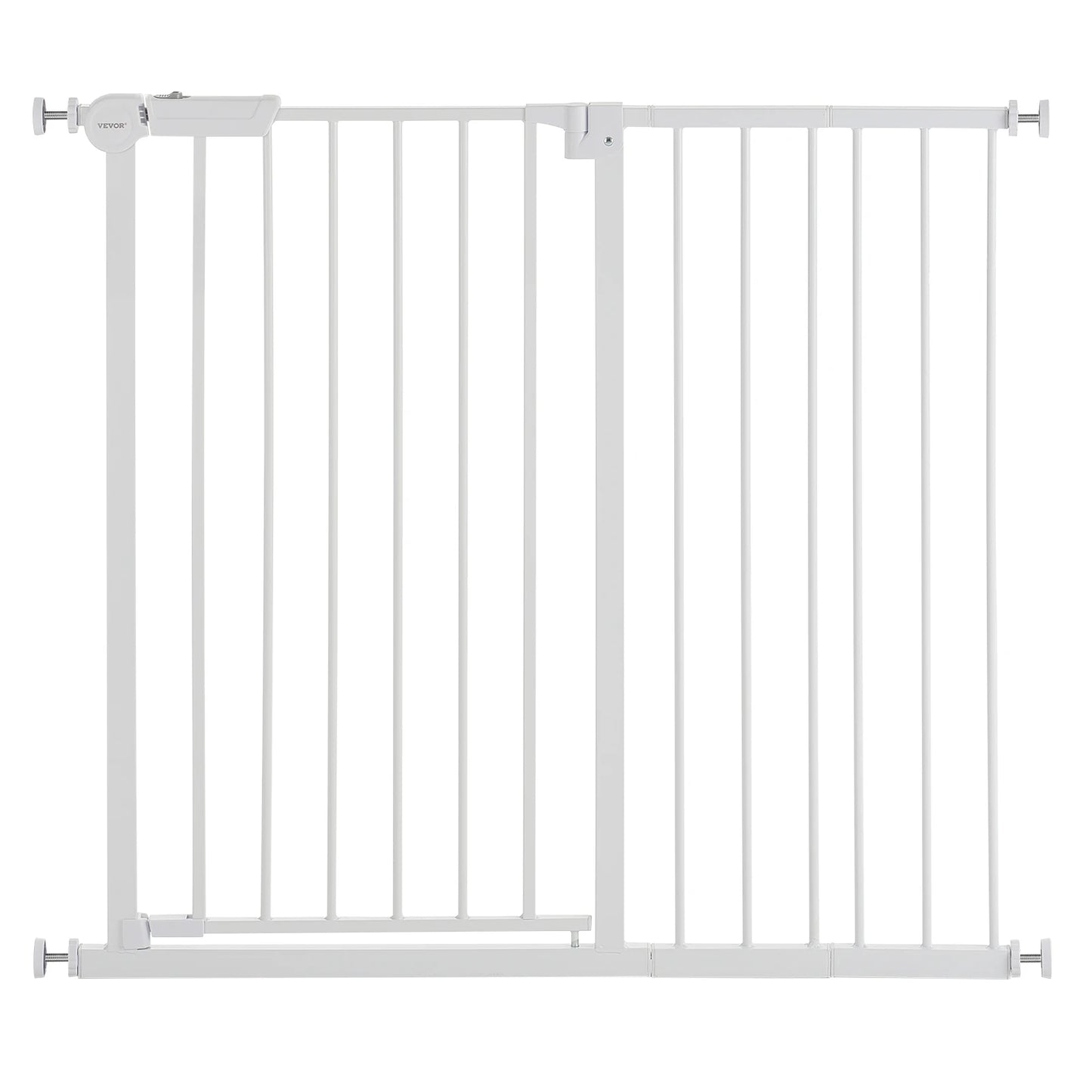 Baby Gate 28/30/36 Inches High Dog Gate Easy Step Walk Thru Child Pet Security Pressure Mount Kit Wall Cups Doorways