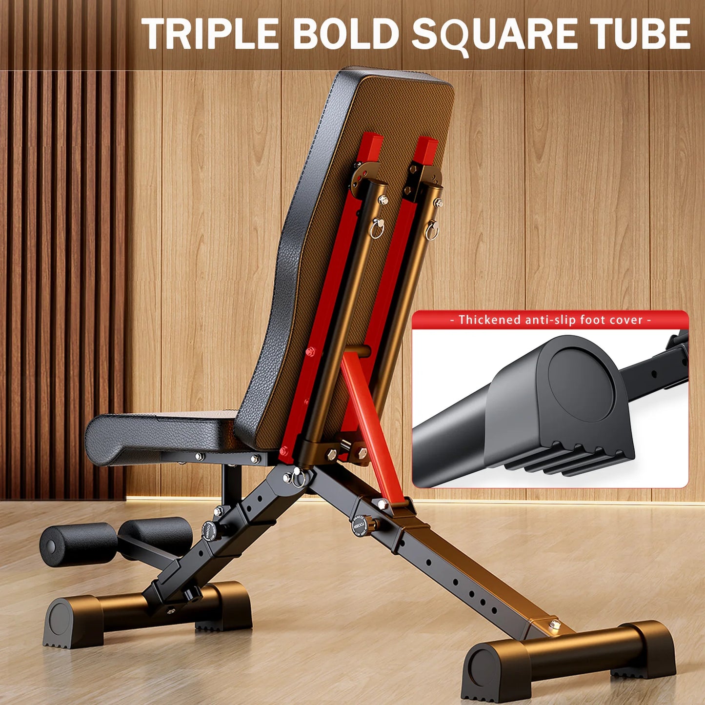 Weight Bench for Full Body Workout Multifunctional Strength Training Dumbbell Bench Press Adjustable Foldable 1000 lbs Capacity