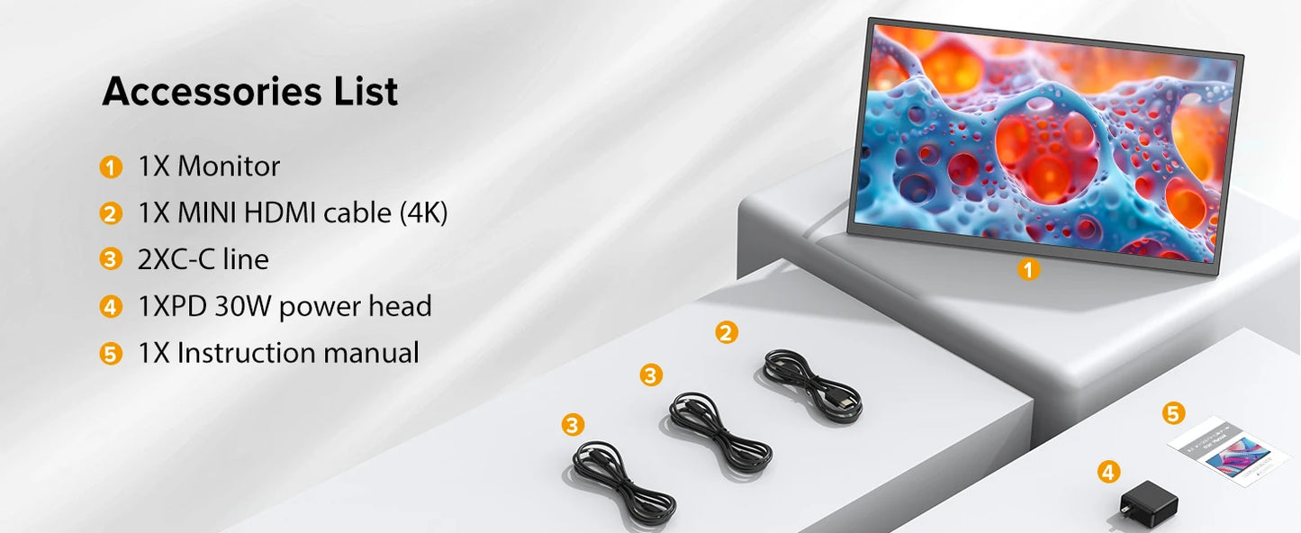 18.5'' Portable Monitor 120hz Second Laptop Screen Gaming Display with Kickstand 1080P IPS USB C HDMI For Mac PC Xbox