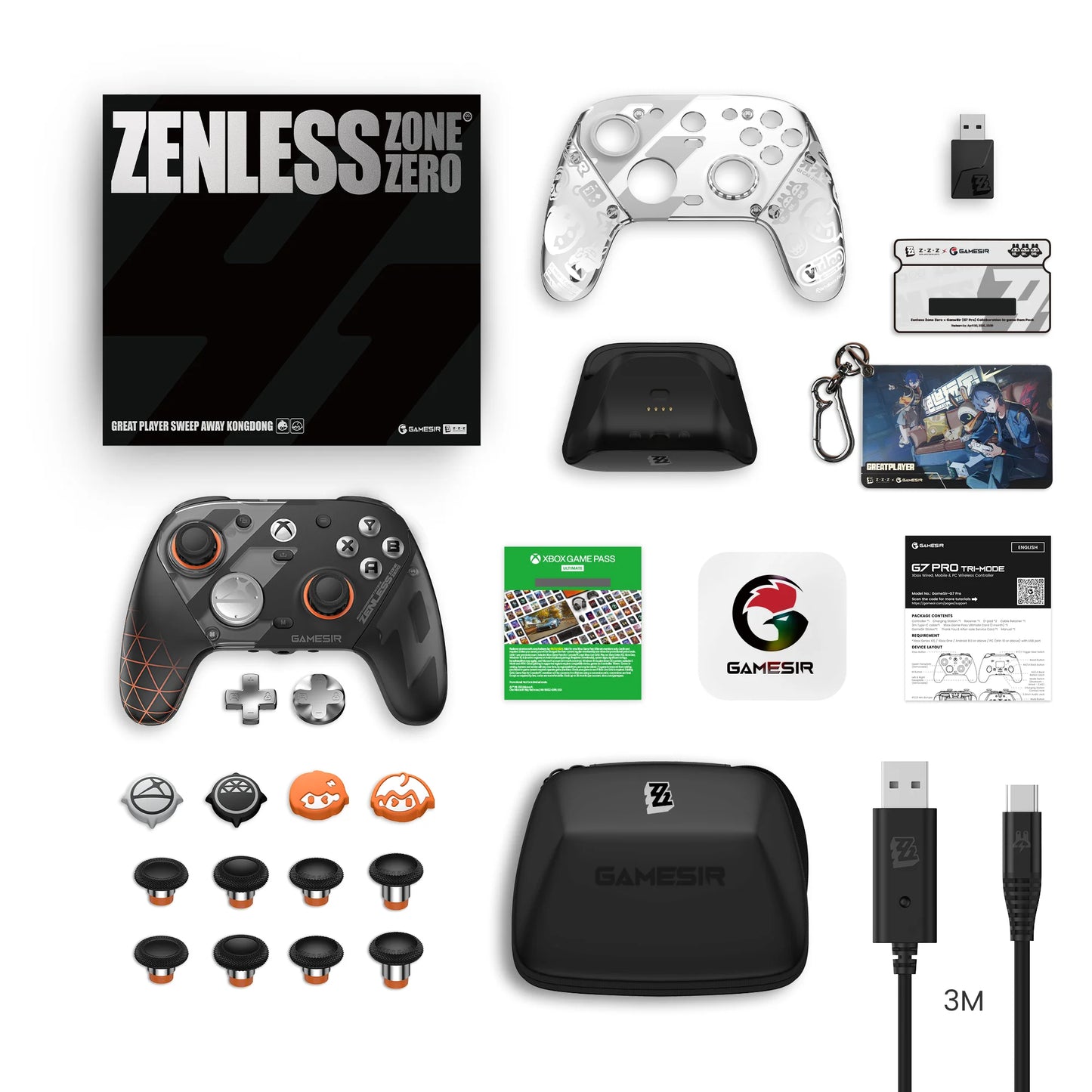 G7 Pro Zenless Zone Zero Wireless Xbox Game Controller – Charging Dock, TMR Joytick, Hall Effect Trigger, Gyroscope