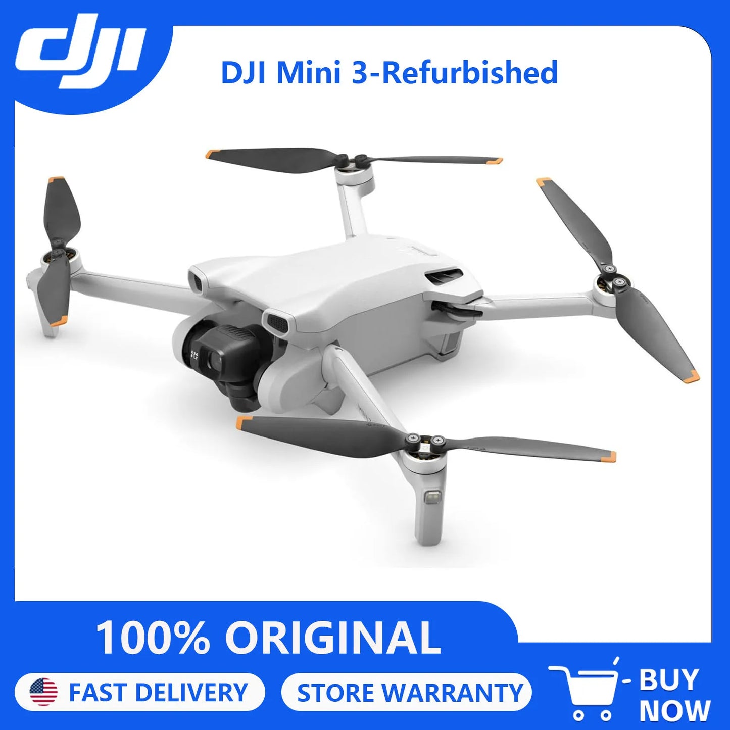 Refurbish DJI Mini 3 Drones with Camera for Adults 4K