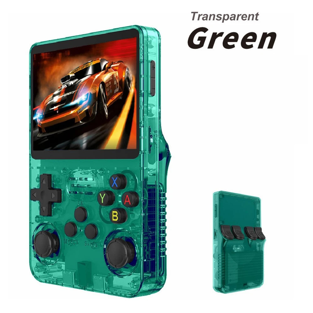 Original R36S Retro Handheld Video Game Console Linux System 3.5 Inch IPS Screen R35s Pro Portable Pocket Video Player 64GB Games 1G Ram