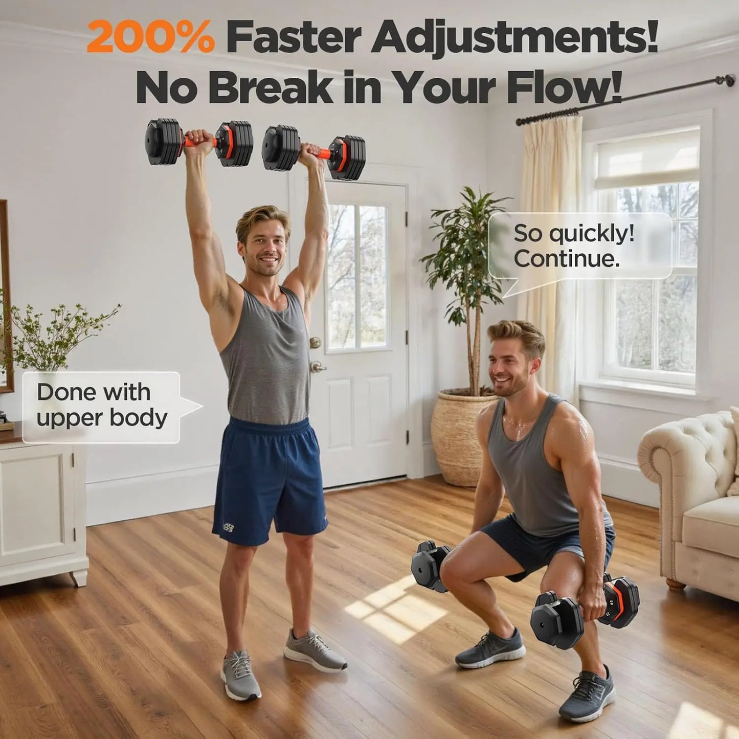2026 FDB2 Updated Pair Adjustable Dumbbells, Available in 25/50/55/110lbs, Comes with Storage Box, Customized