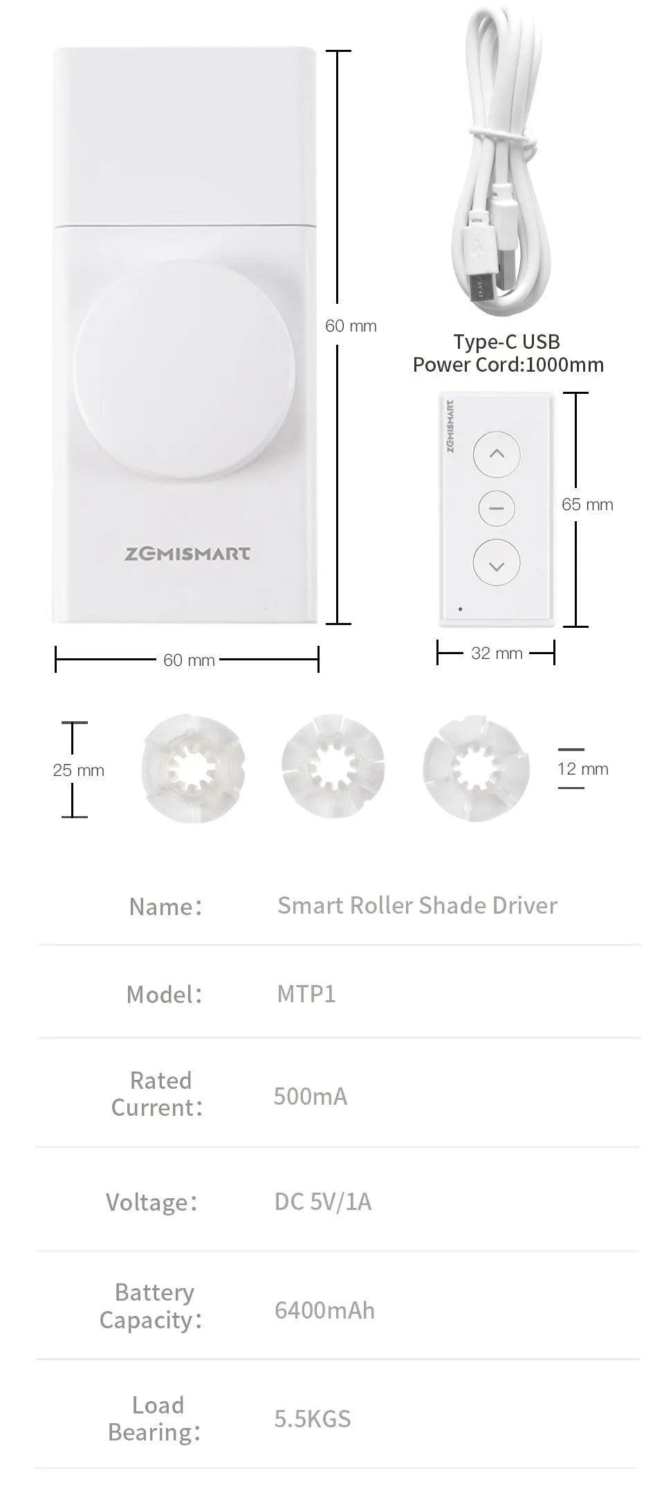 Electric Honeycomb Shade Roller Blinds Driver Matter Thread Works with Alexa HomeKit Google Home Assistant SmartThings