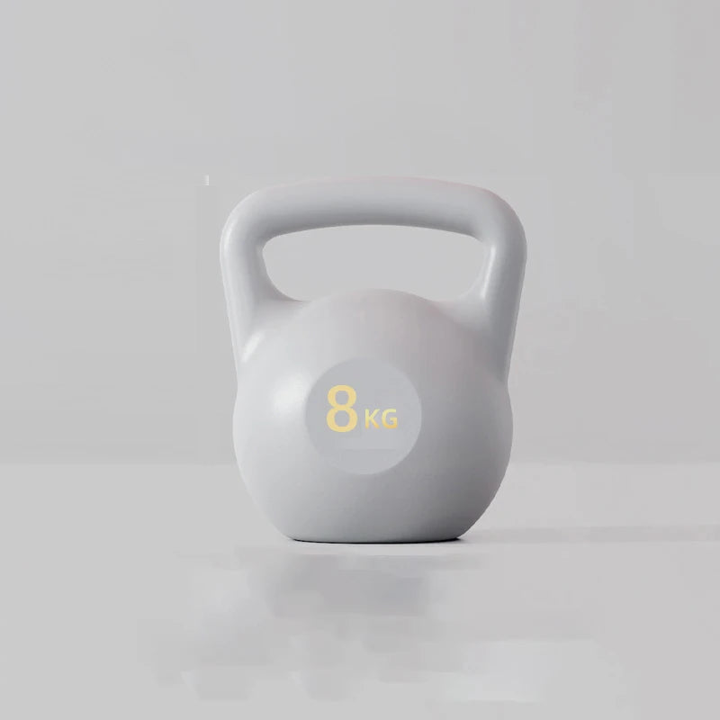 Dumbbell Kettlebell Handle PE Injection Fitness Household Weight-bearing  Yoga Buttocks Training Hip Squat Sports Kettlebell
