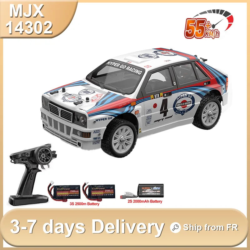 1/14 MJX 14302 New V2.0 Rc Car Brushless Motor Hyper Go 4wd Off-Road Remote Control Cars 55km High Speed Racing Drift Toy