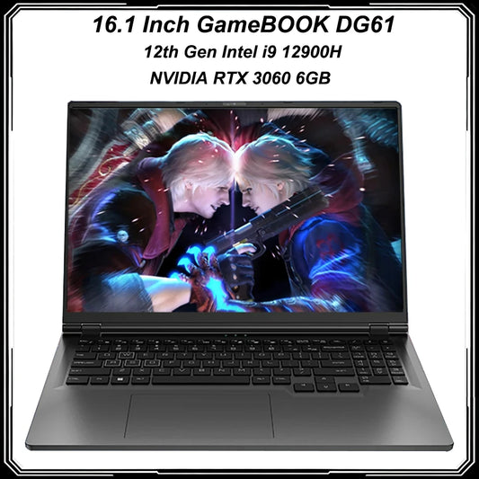 16.1 Inch Gaming Laptop Intel i7 8750H NVIDIA RTX 3060 6G 32GB DDR4 2TB SSD 144Hz RGB Keyboard WIFI 6 BT5.2 Windows11