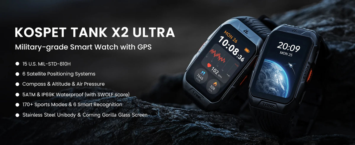 2025 X2 Ultra GPS Smart Watch For Men 3D Curved Screen Stainless Steel Body Compass Altimeter Waterproof Smartwatch