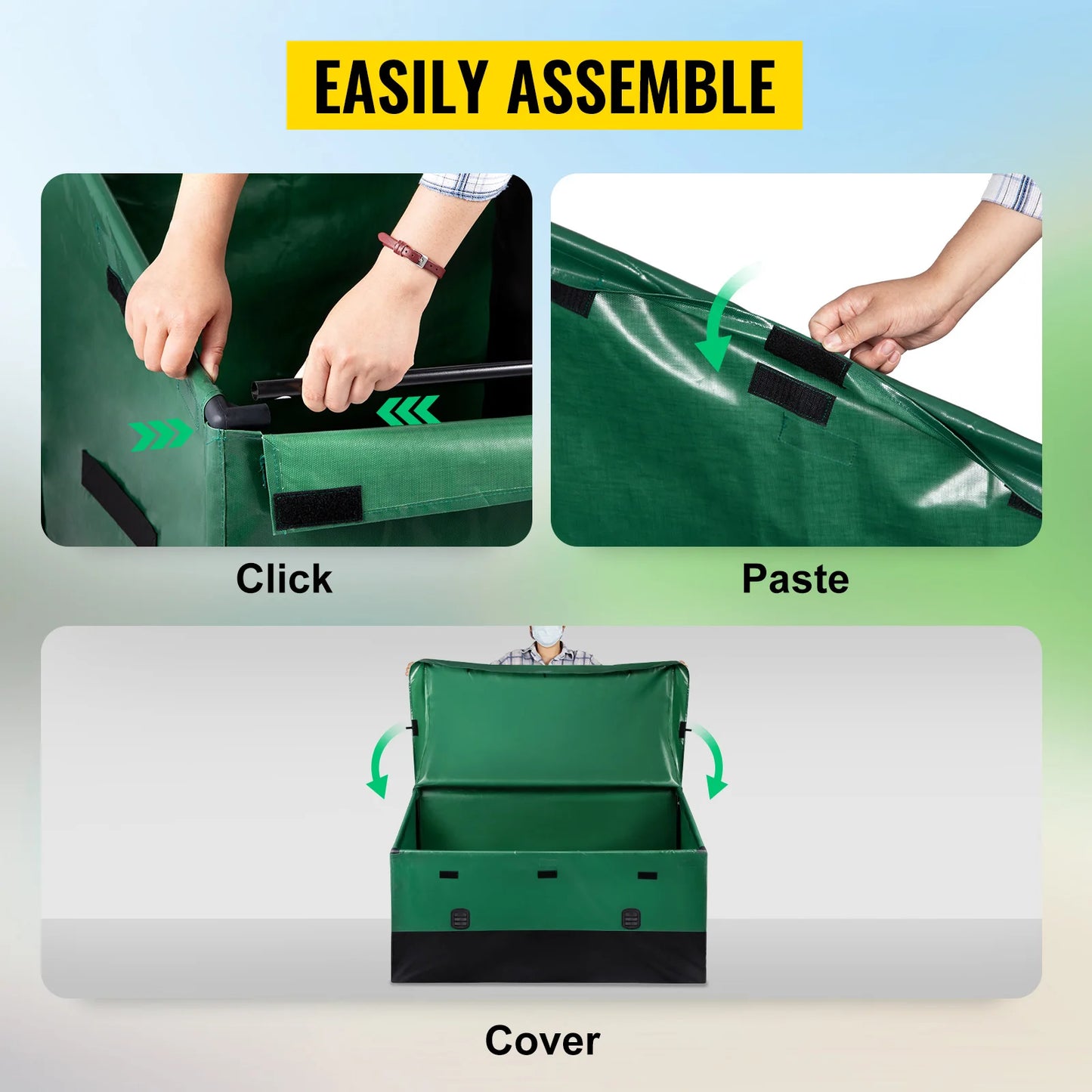 SucceBuy Outdoor Storage Box Patio Deck Box 230 Gallon Waterproof PE Tarpaulin Patio & Garden Furniture Home & Garden