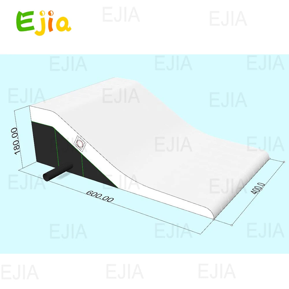 Commercial Duty PVC Inflatable Youth NextStep Airbag Landing Outdoor Stunt Landing  Airbag Ramp for MTB BMX Action Sports